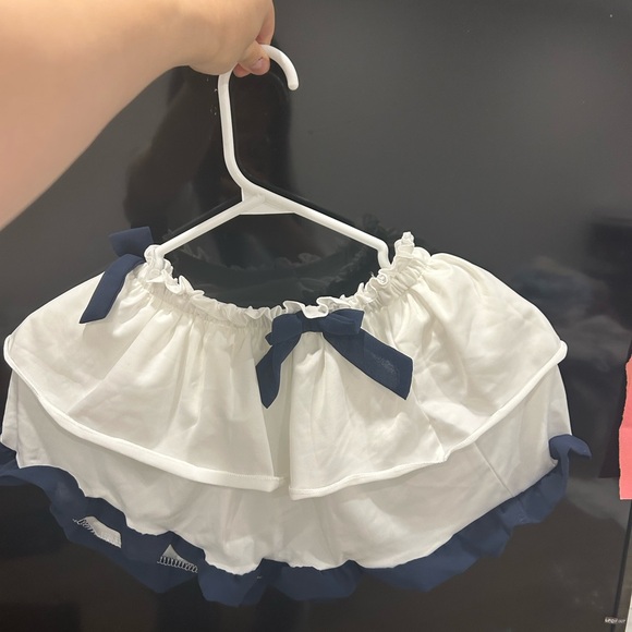 Lolita swim set: collar swim top + swim skirt - Picture 4 of 6